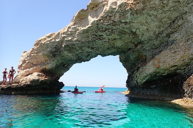3-hour Guided kayaking trip around Agia Napa Sea Caves - Paddling toward the Ayia Napa Sea Caves