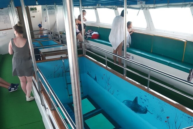 90-Minutes Glass Bottom Trip With Quick Dip - Sun, shade, and seating on board