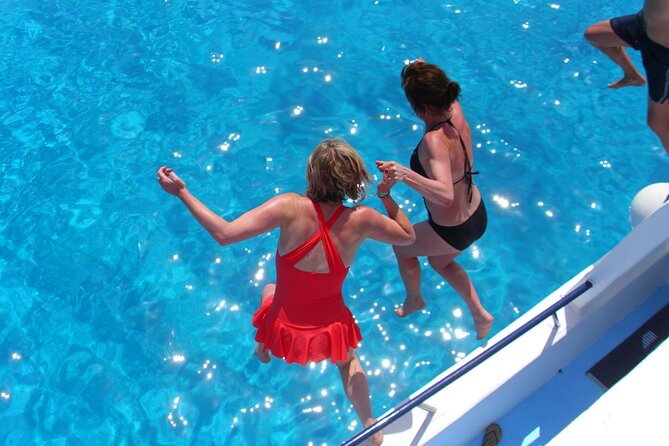 APHRODITE II -LAZY DAY CRUISE-BLUE LAGOON,TURTLE COVE, with LUNCH - Lunch while facing Protaras and Famagusta