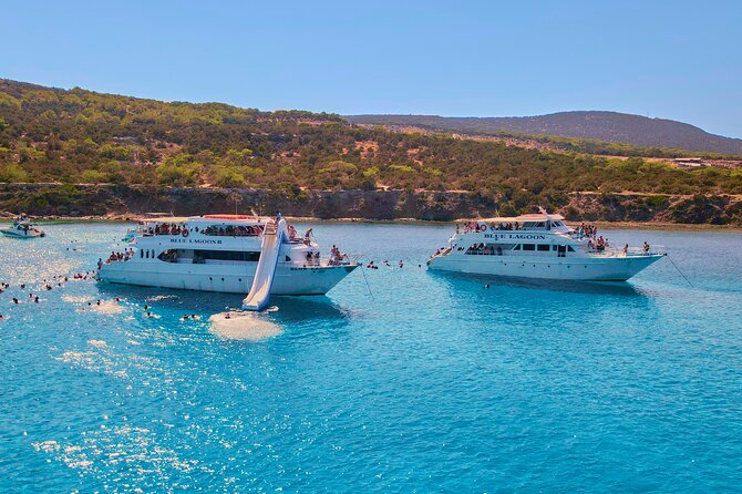 Blue Lagoon (Akamas) Bus & Boat Tour with Water Slide From Paphos - About 70 minutes in the Blue Lagoon