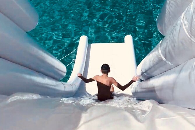 Blue Lagoon cruise: giant slide, music & Paphos hotel transfers - The Akamas coast comes with stories and scenery
