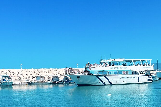 Blue Lagoon trip with slide & music departing from Latchi harbour - Manolis Bay and the fisherman’s cave