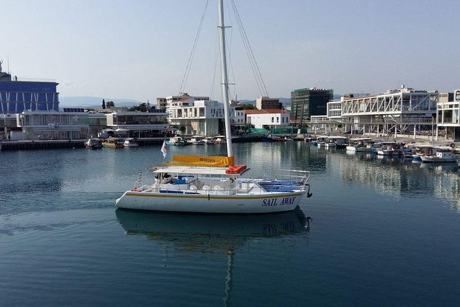 Catamaran Cruise from Limassol - Leaving Limassol Old Port around 9:30
