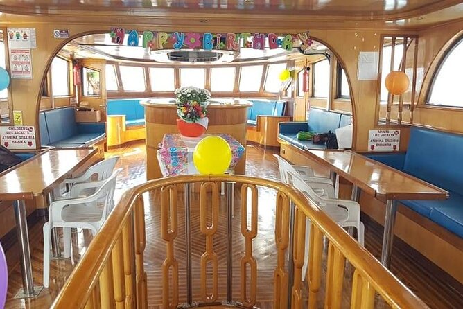 Demetris Chara Boat/Blue Lagoon boat trips with BBQ and SLIDE - The onboard BBQ and Cypriot-style flavors