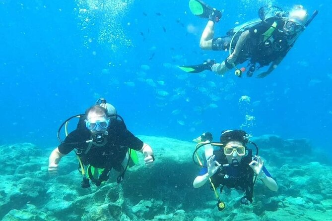 First Time Scuba Dive Adventure, Makronissos, Ayia Napa - Following the beach route to 10 meters