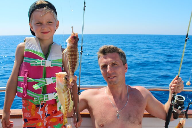 Fun Fishing & Relaxing Cruise at Larnaca Bay - Swimming along the western coast