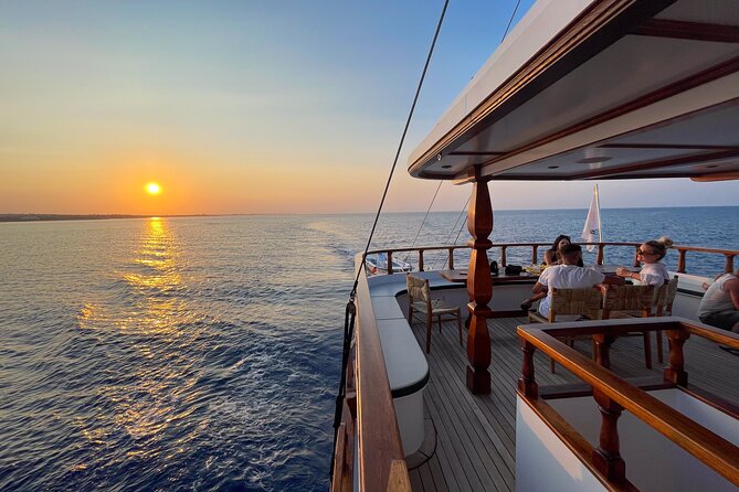 Golden Hour Sunset Cruise in Cyprus - Fig Tree Bay dinner and fireworks