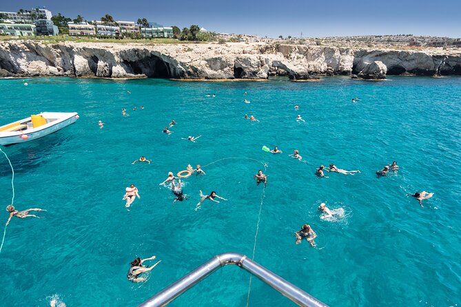 Half-Day Odyssey Guided Boat Safari with Lunch in Cyprus - Ayia Napa from the water