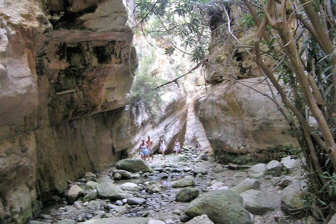 Land Rover Akamas Blue Lagoon Jeep Safari - Walking beneath Avakas Gorge’s 30-metre walls