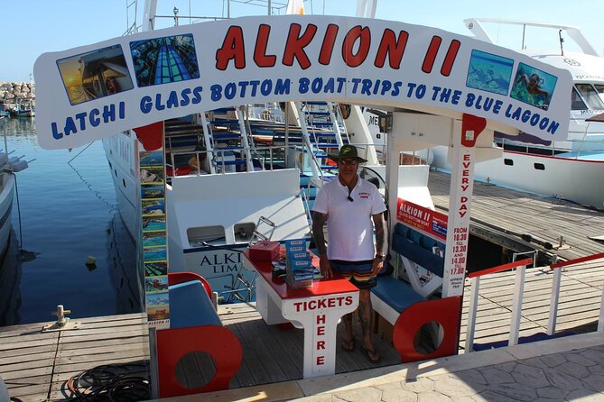 Latchi to Blue Lagoon Glass Bottom+slide Boat Tour - The Blue Lagoon swim stop