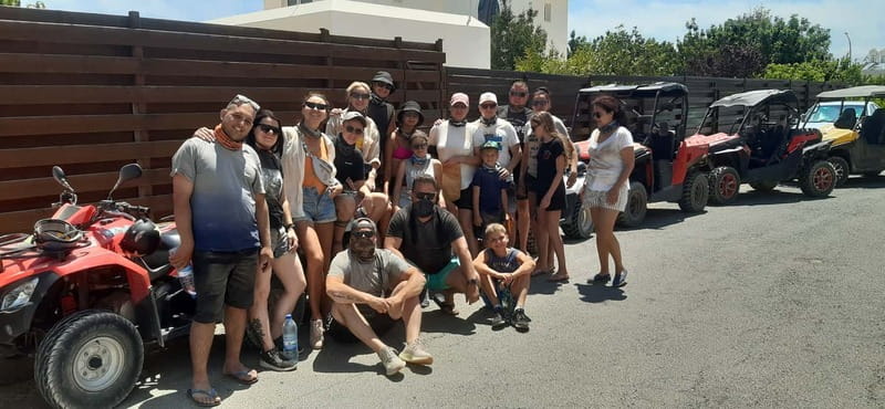 Paphos: Buggy Tour Akamas incl and Adonis Falls - Sea Caves and the first safety briefing