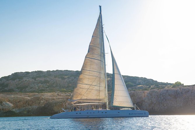 Relaxing Adults-only Blue Lagoon Catamaran Trip from Protaras - Green Bay Jetty and the first hour aboard