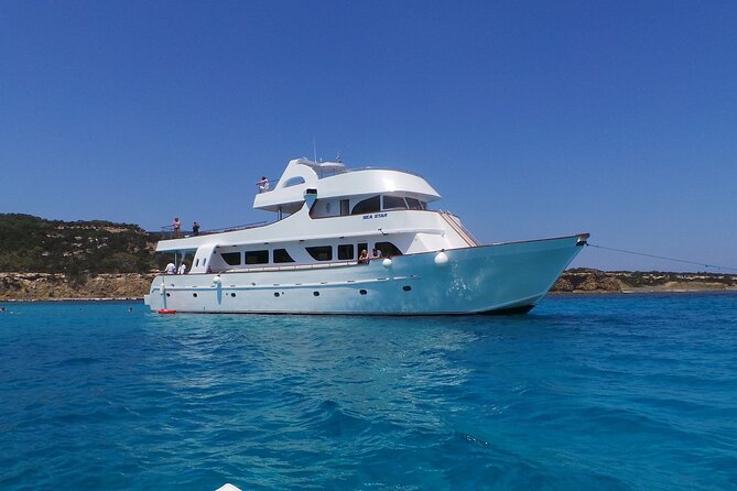 Sea Star Full Day Blue Lagoon Cruise from Paphos - Music and Crew Activity Keep the Boat Lively