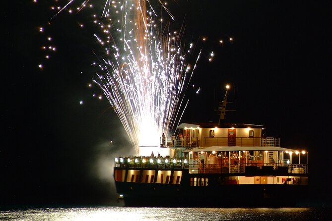 Wave Dancer Deluxe Night Cruise with Fireworks - Adults Only - Fireworks over the water at the end