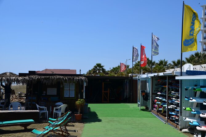 Windsurfing Lesson in Cyprus - Equipment, wetsuits, helmets, and life jackets