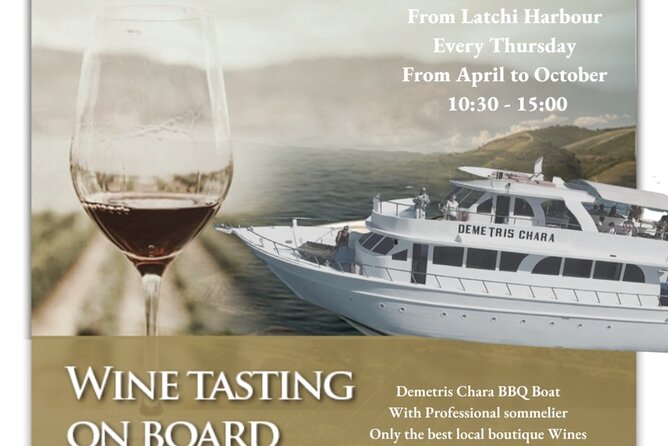 Wine tasting on-board the Demetris Chara BBQboat BlueLagoon tours - Why this Paphos boat trip feels different