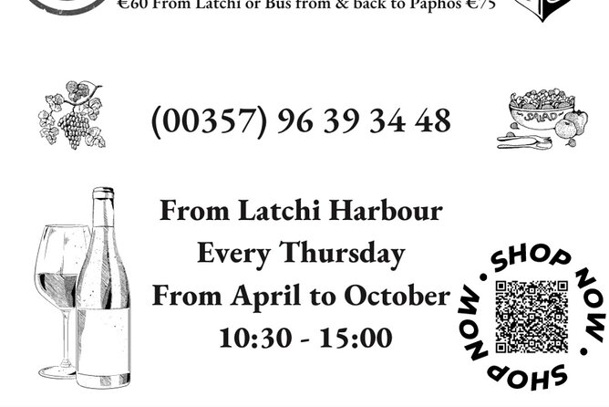 Wine tasting on-board the Demetris Chara BBQboat BlueLagoon tours - Boarding at Latchi or taking the Paphos pickup